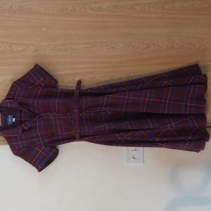 Collectif Vintage Plaid Swing Dress